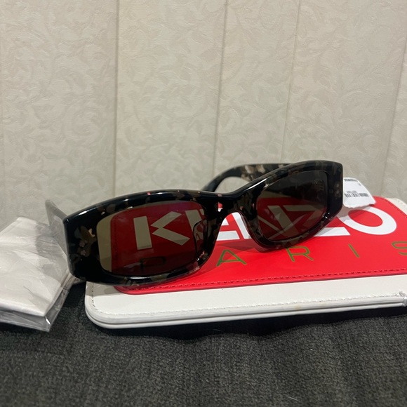 NEW Kenzo Paris Unisex Camouflage Camo 51mm Cateye Sunglasses - Picture 10 of 16